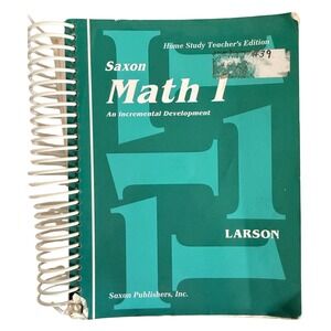 Saxon Math 1 Home Study‎ Teacher Edition An Incremental Development Larson